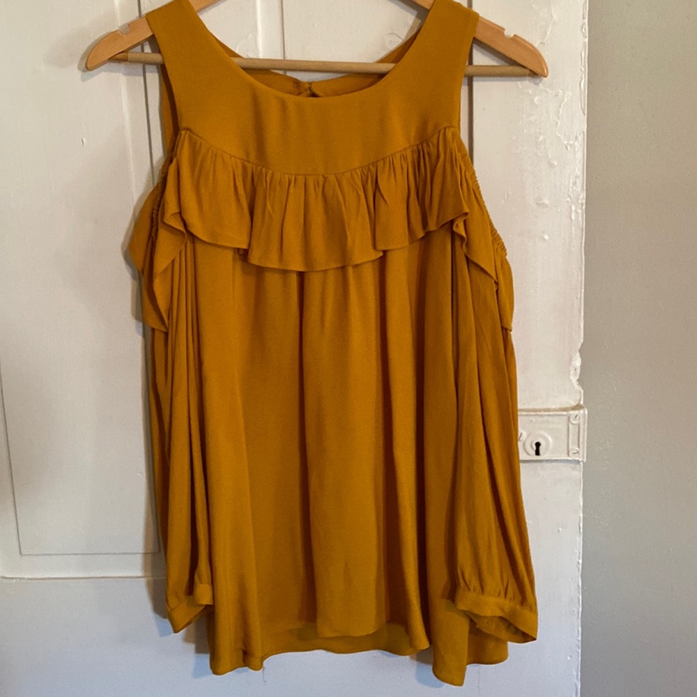 ANTHROPOLOGIE Cold Shoulder Blouse